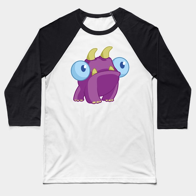 Purple Pete Baseball T-Shirt by ericbdg